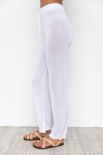 Gemini Knit Pants - White