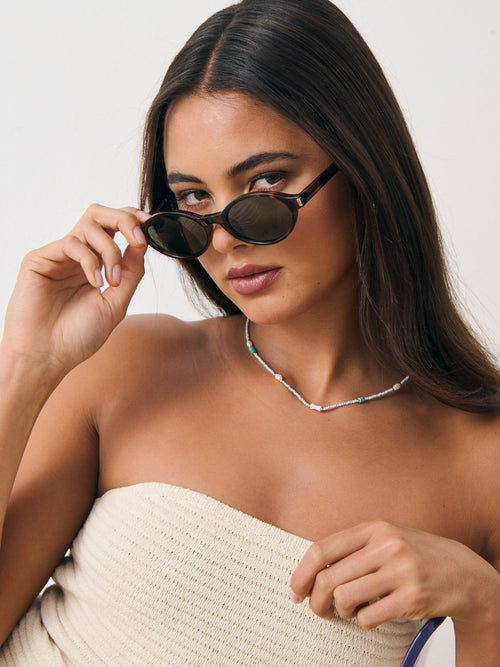 Lexi Oval Sunglasses Tortoise - Sunglasses | Style Struck