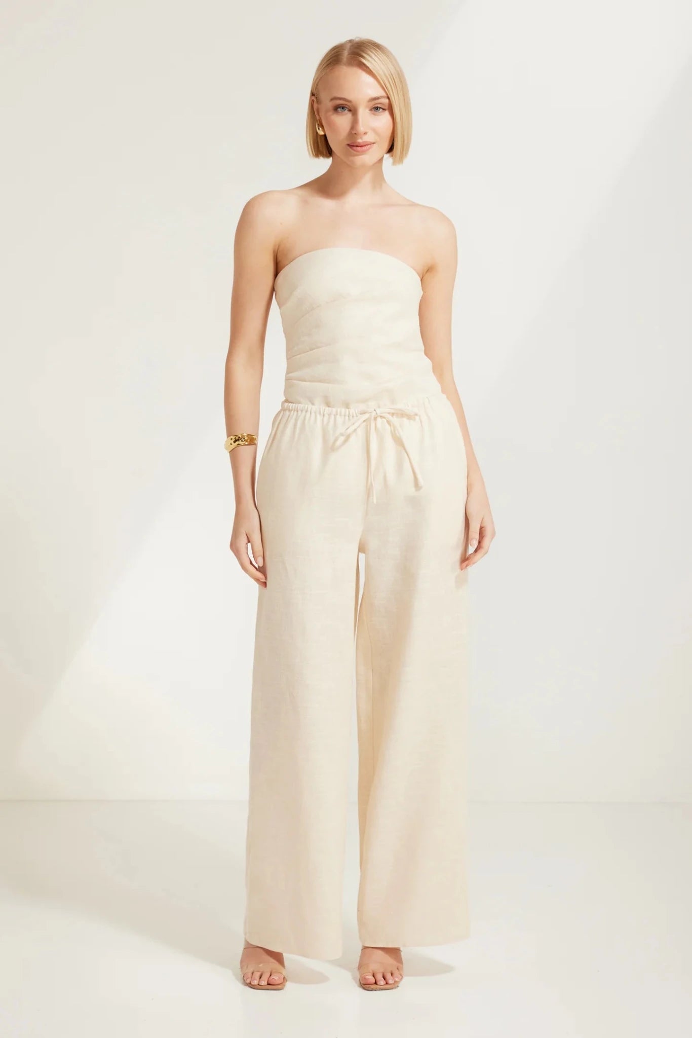Ramie Pants - Cream