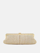 Bianca Straw Clutch Bag  Beige