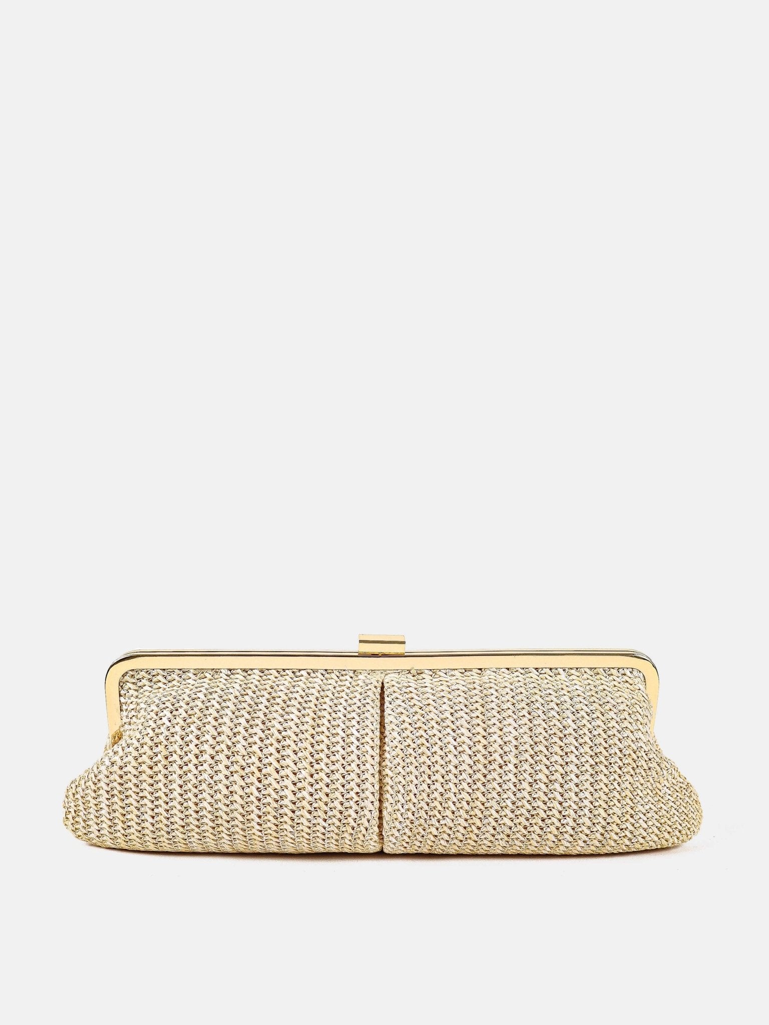 Bianca Straw Clutch Bag Beige - Bag | Style Struck