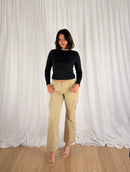 Mila Cargo Pants - Beige