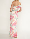Rose Off-Shoulder Maxi Dress