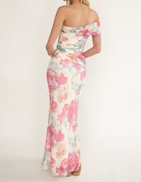 Rose Off-Shoulder Maxi Dress