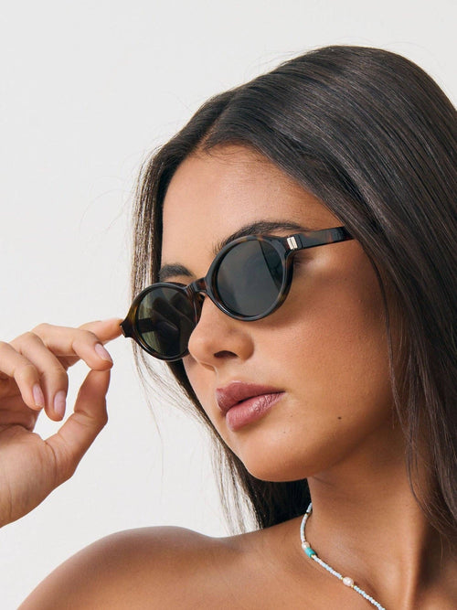 Lexi Oval Sunglasses Tortoise - Sunglasses | Style Struck