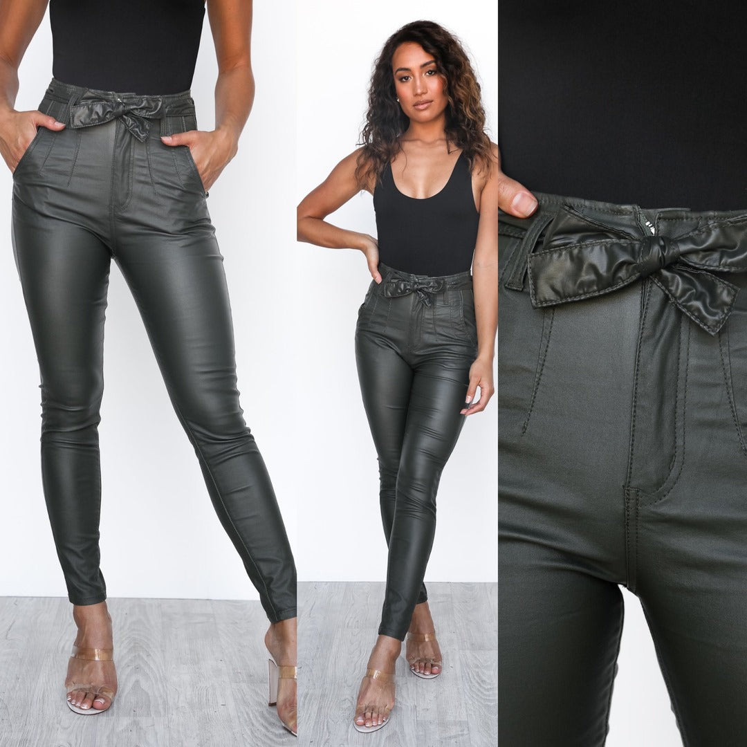 Cruz Jeans - Wet Look Khaki