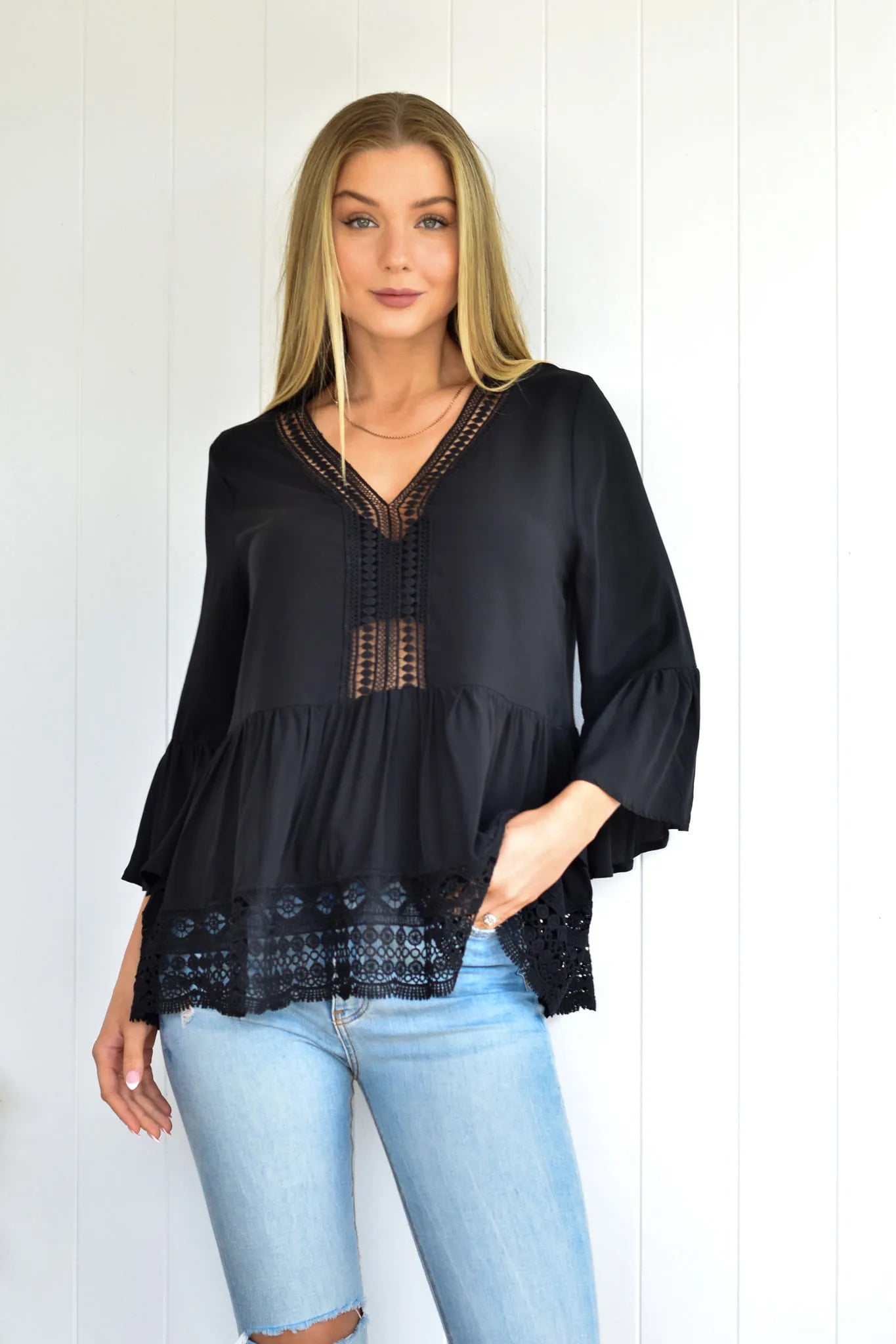 Curio Relaxed Top - Black