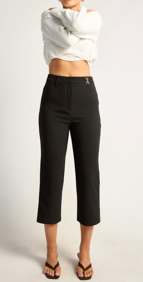 Monaco Wide Leg Pant – Black - Pants | Style Struck