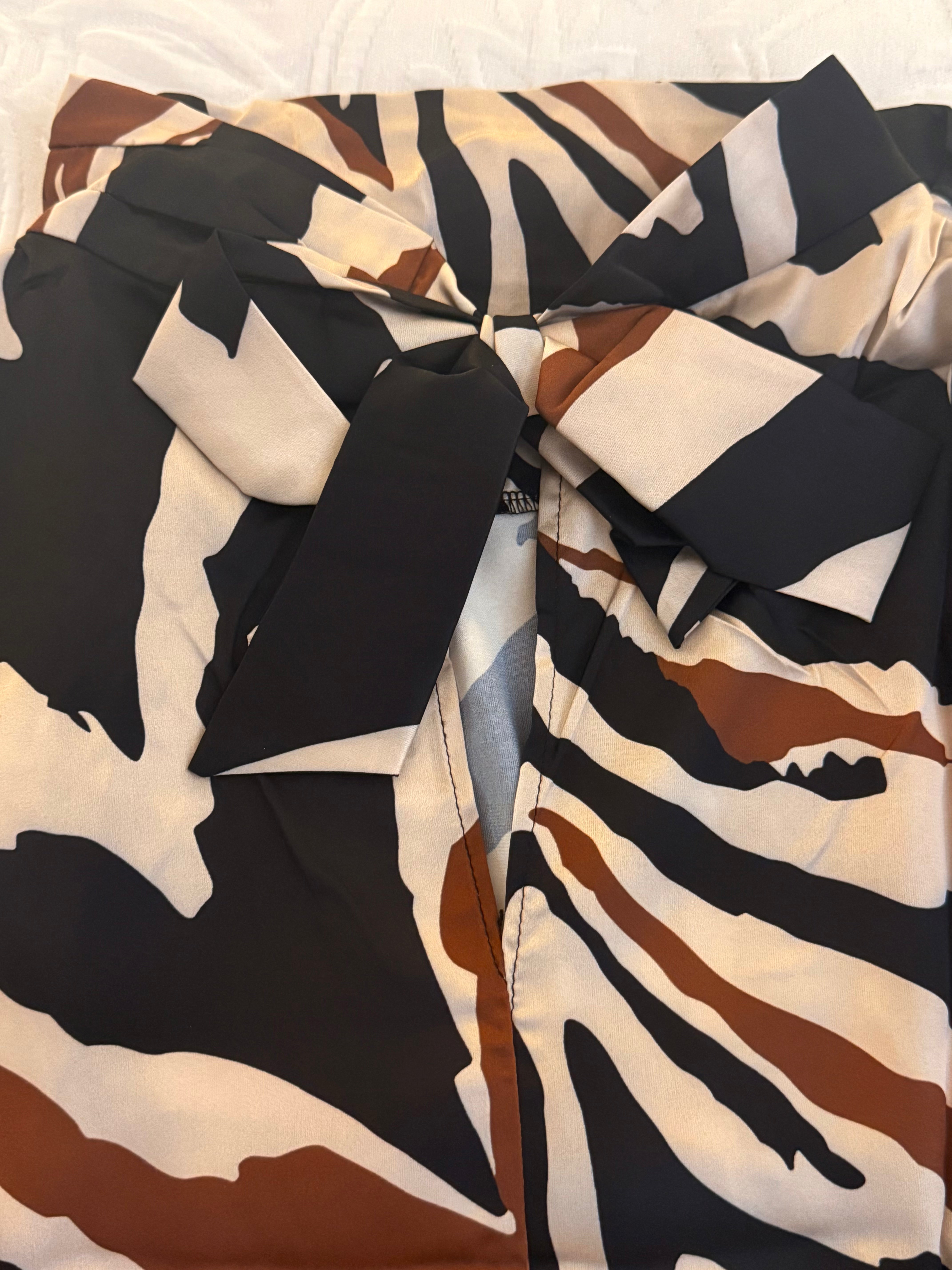 Zaria Top - Abstract Print