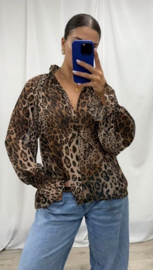 Tana Blouse - Leopard