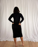 Sculpt Denim Skirt - Black - Skirts | Style Struck