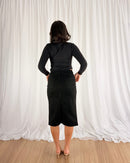 Sculpt Denim Skirt - Black - Skirts | Style Struck