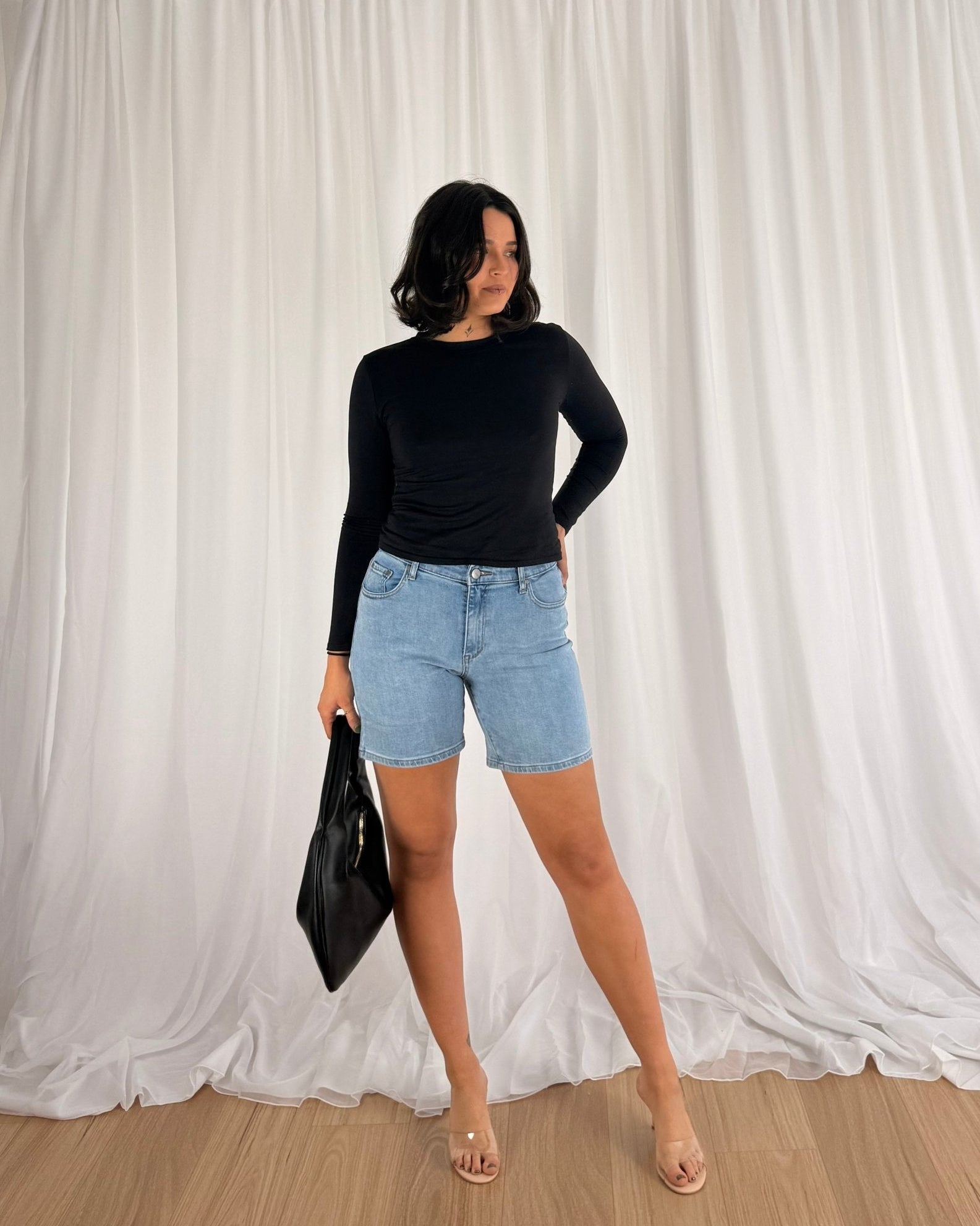 Vibe Denim Shorts - Shorts | Style Struck