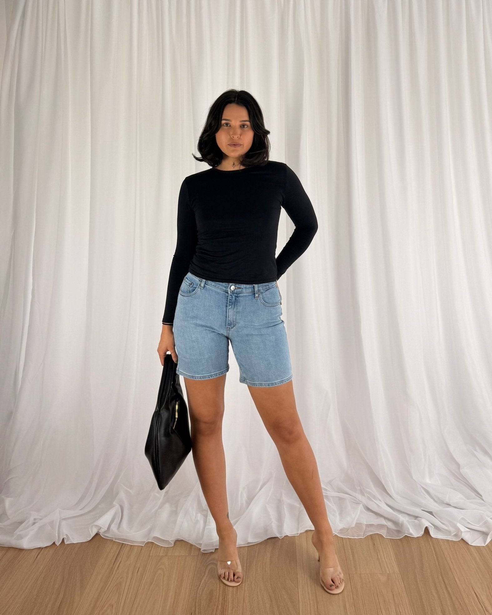Vibe Denim Shorts - Shorts | Style Struck