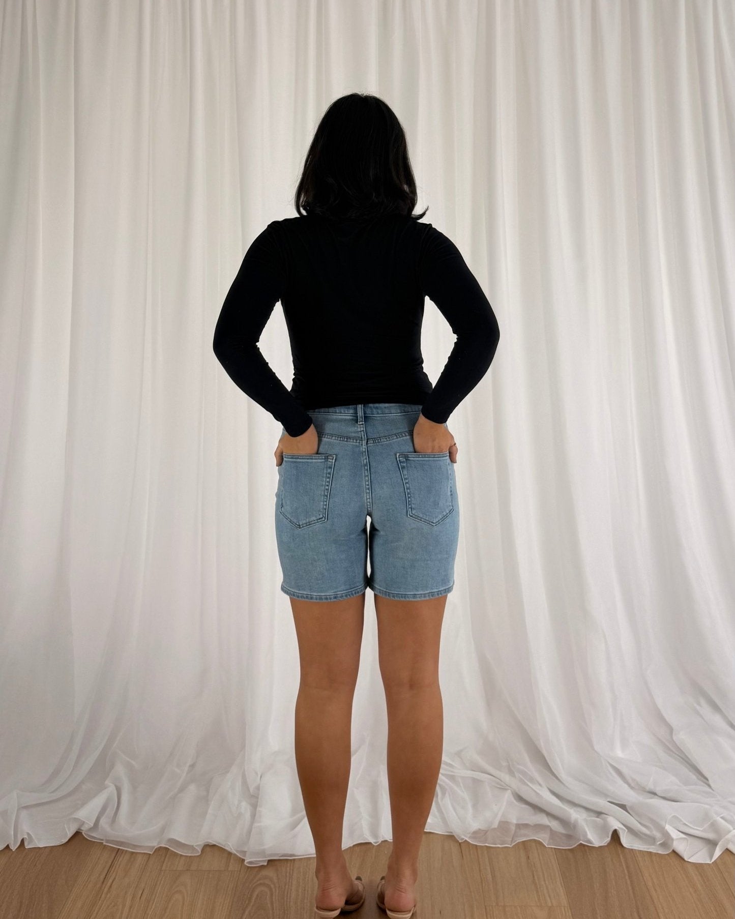 Vibe Denim Shorts - Shorts | Style Struck