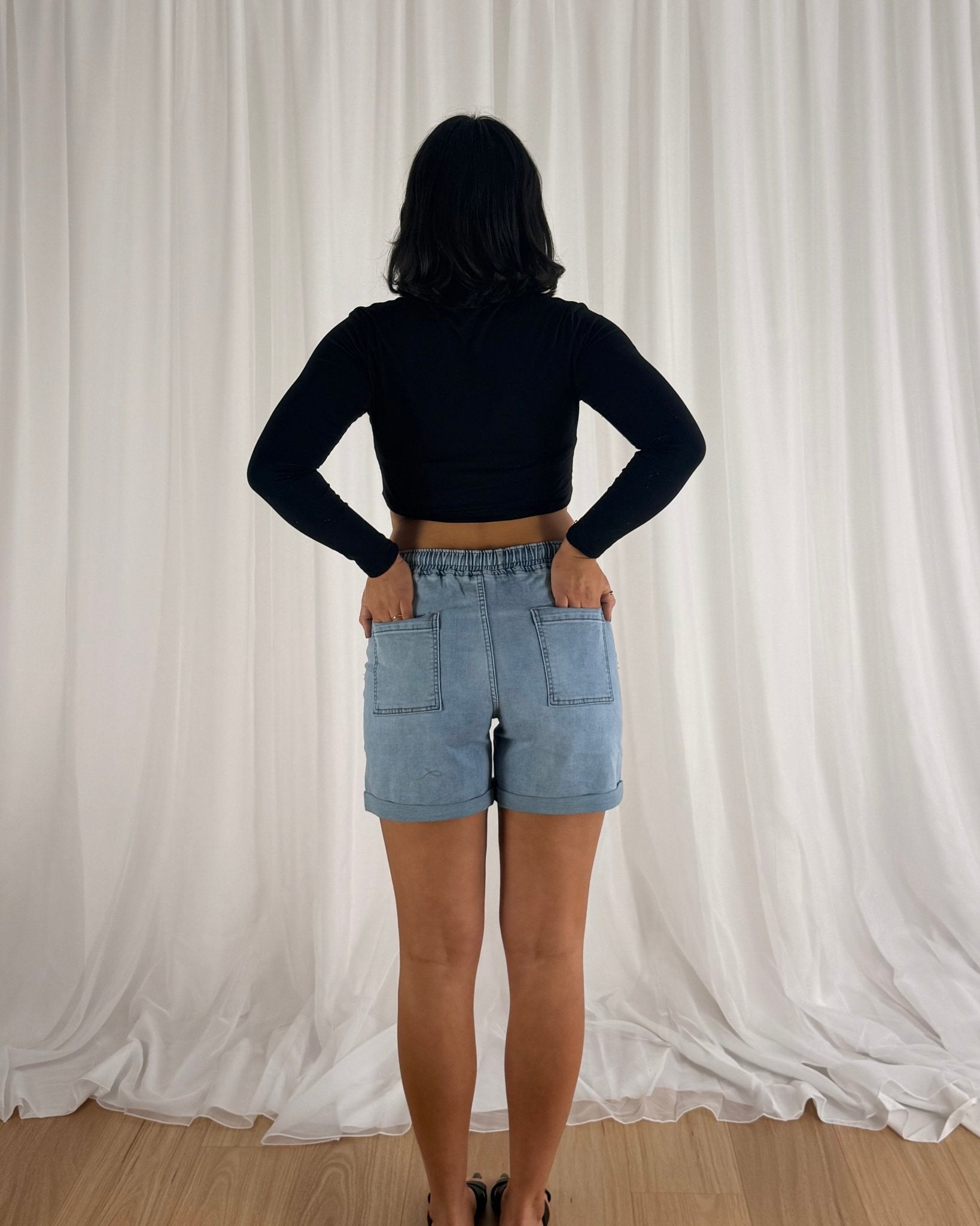 Coastal Denim Shorts - Shorts | Style Struck