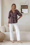 Amara Top - Polka Dot