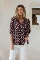 Amara Top - Polka Dot
