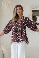 Amara Top - Polka Dot