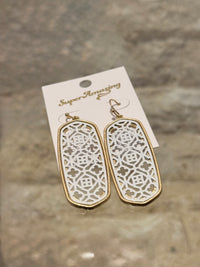 White Filigree Hooks
