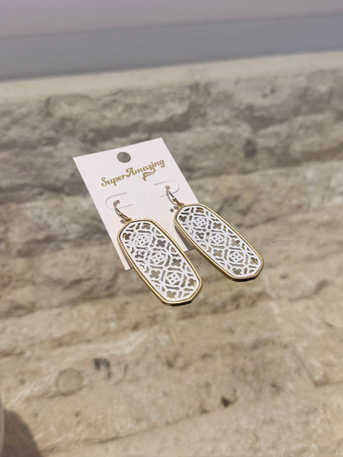 White Filigree Hooks