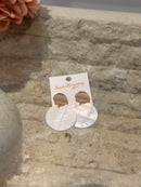 White Shell Earrings