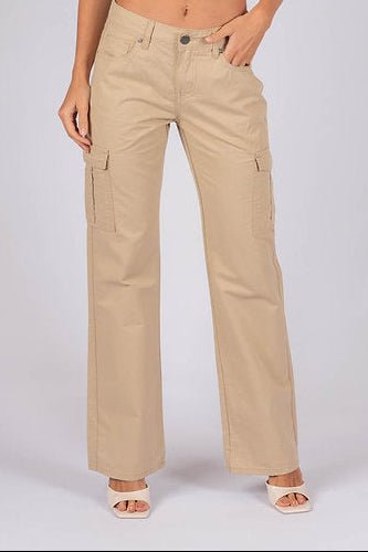 Mila Cargo Pants - Beige - Pants | Style Struck