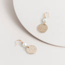 Pearl & Coin Earrings
