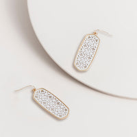 White Filigree Hooks