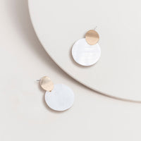 White Shell Earrings