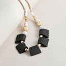 Wood & Bead Necklace