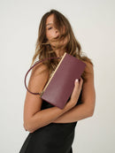 Solene Handbag - Burgandy