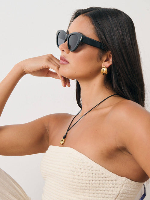 Mielli Cat Eye Sunglasses Black
