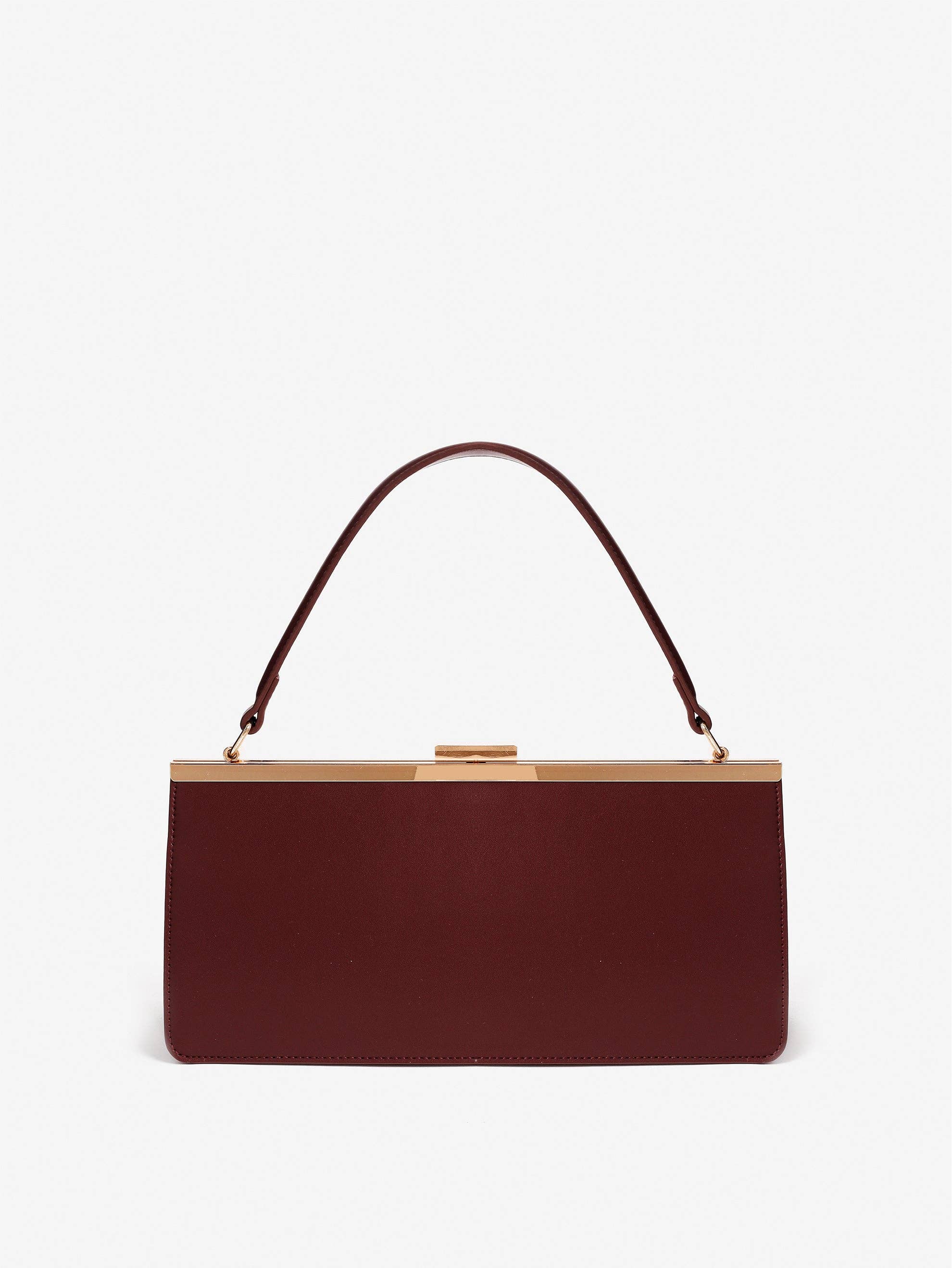 Solene Handbag - Burgandy