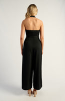 Courtney Halter Jumpsuit - Black