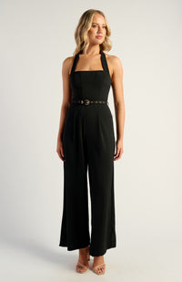 Courtney Halter Jumpsuit - Black