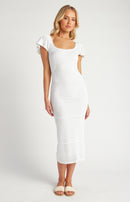 Butterfly Knit Dress - White