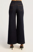 Dani Wide Leg Jeans - Dark Navy - Jeans | Style Struck