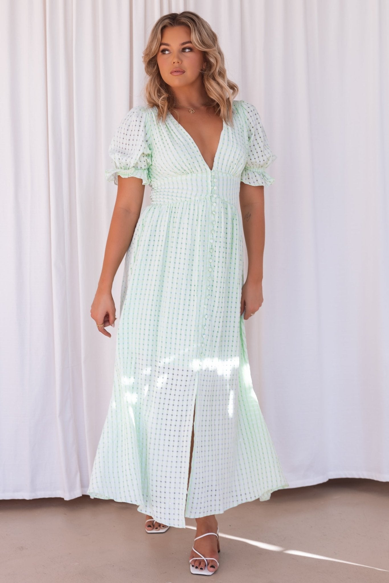 Corinne Dress - Mint - Dresses | Style Struck