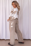 Saylor Knit Top - Mocha