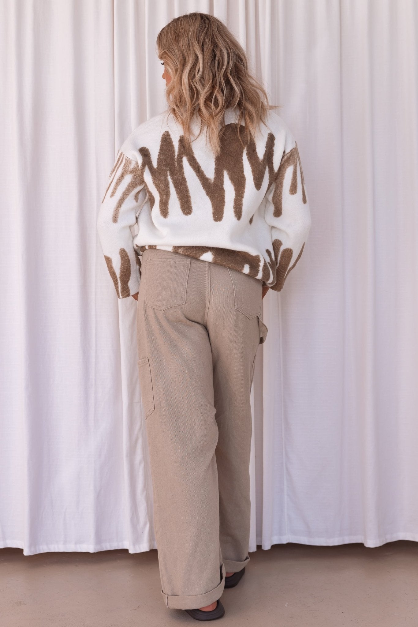 Saylor Knit Top - Mocha - Jumper | Style Struck