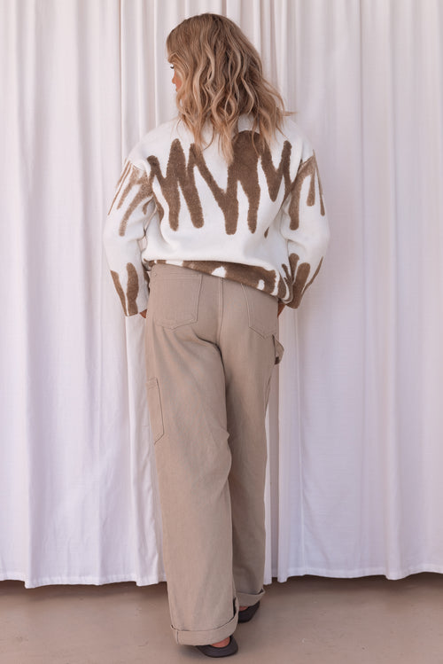 Saylor Knit Top - Mocha