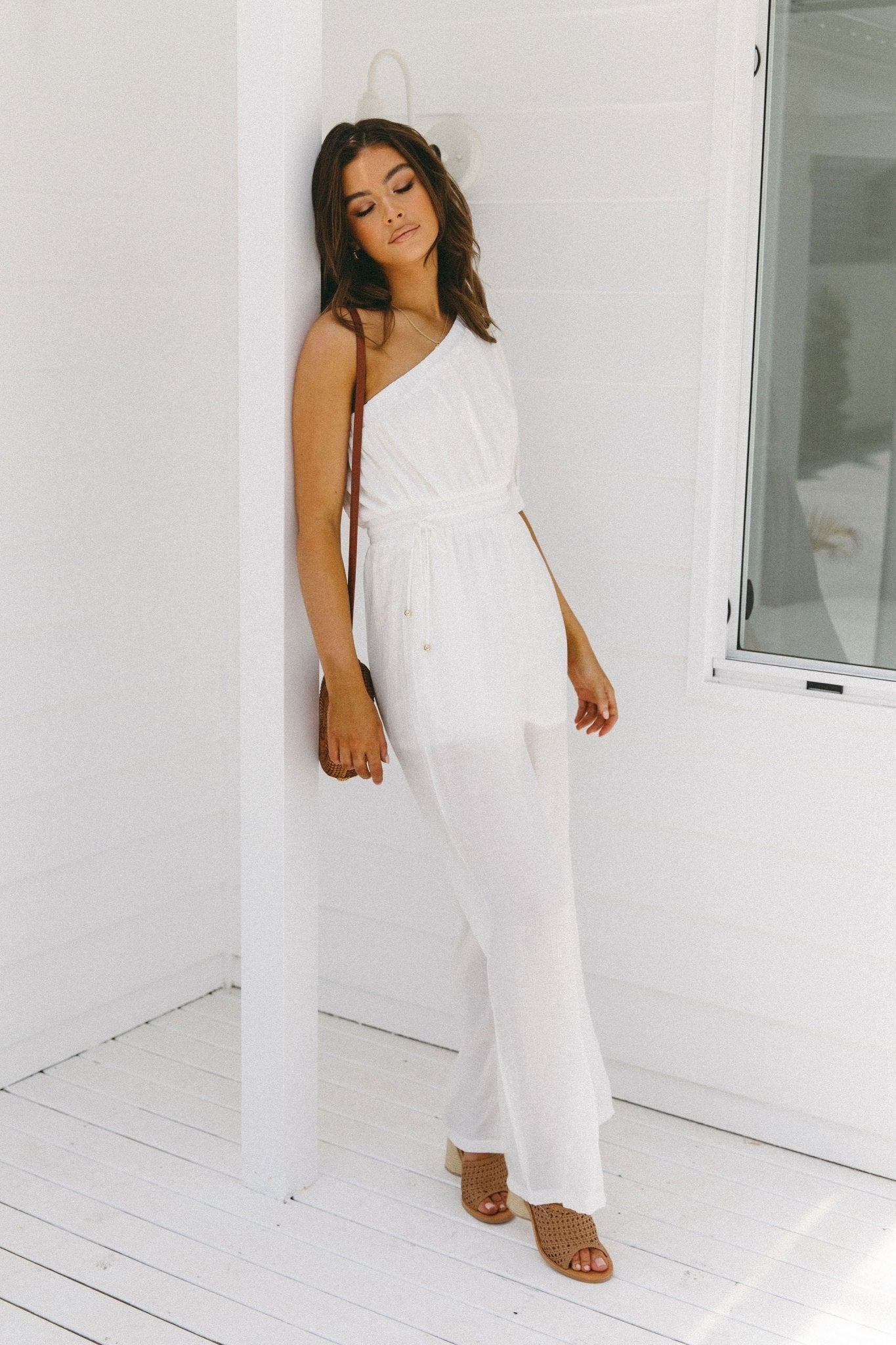 Santino Jumpsuit - White - Jumpsuit | Style Struck