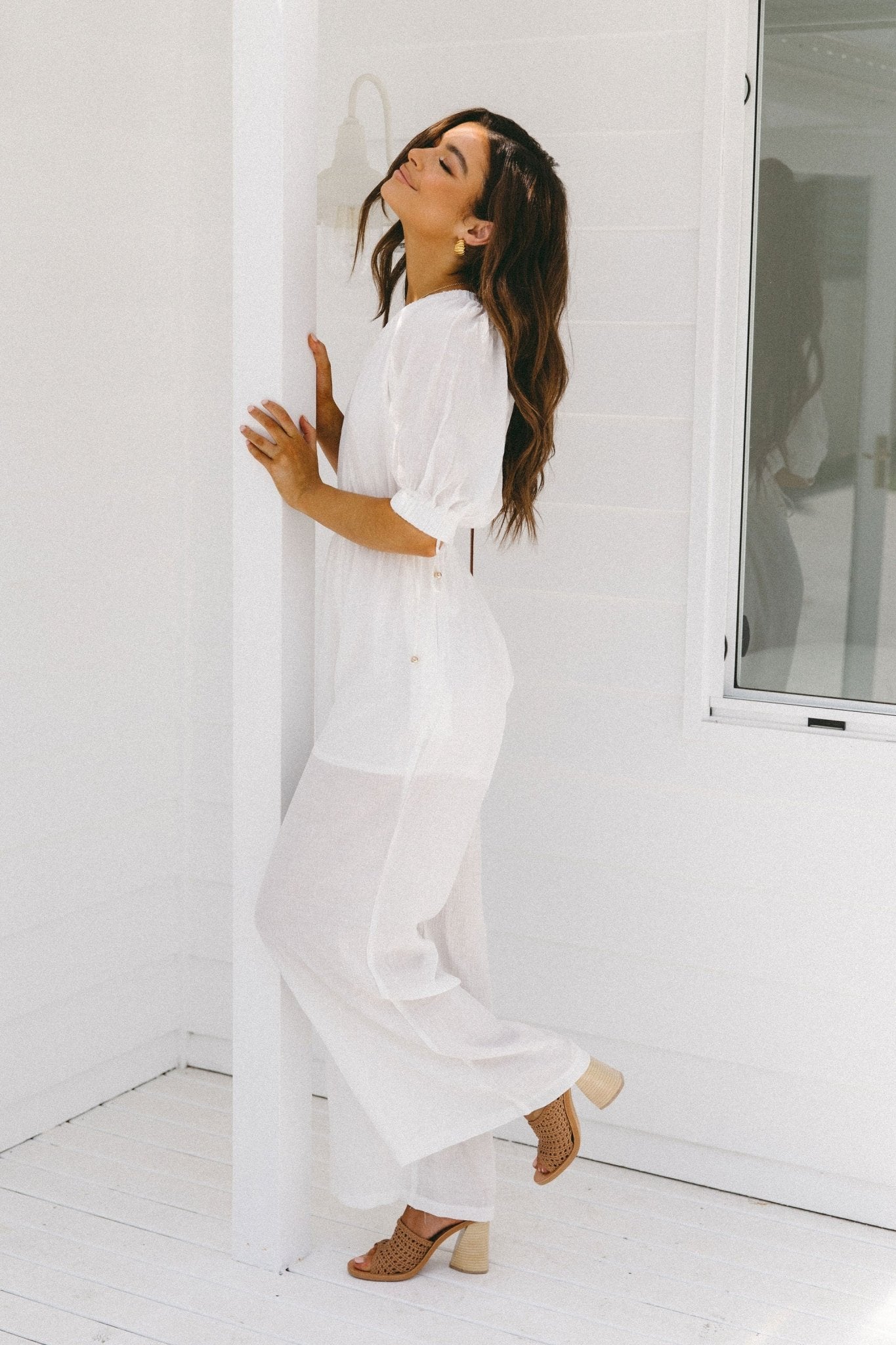 Santino Jumpsuit - White - Jumpsuit | Style Struck
