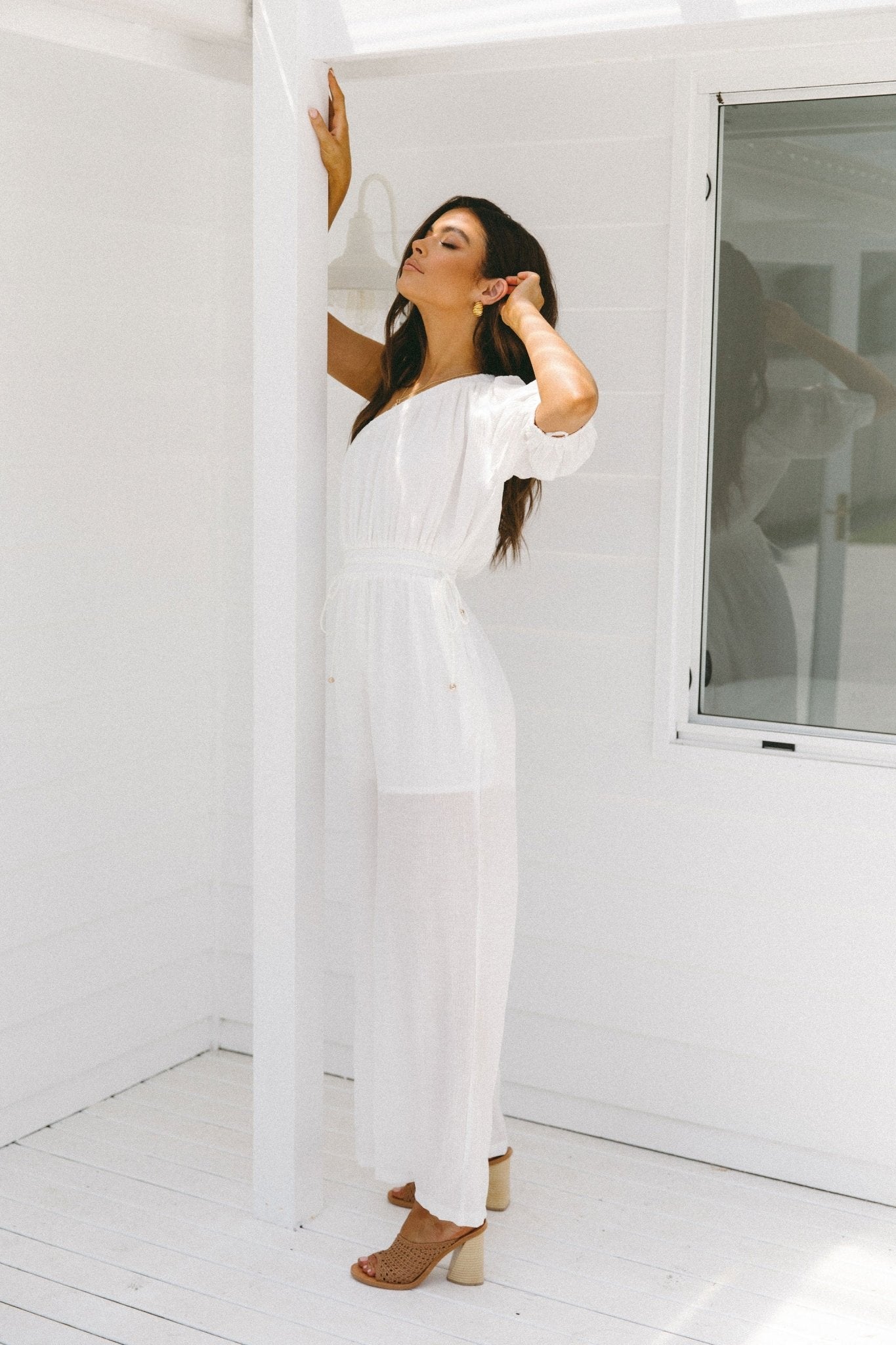 Santino Jumpsuit - White - Jumpsuit | Style Struck