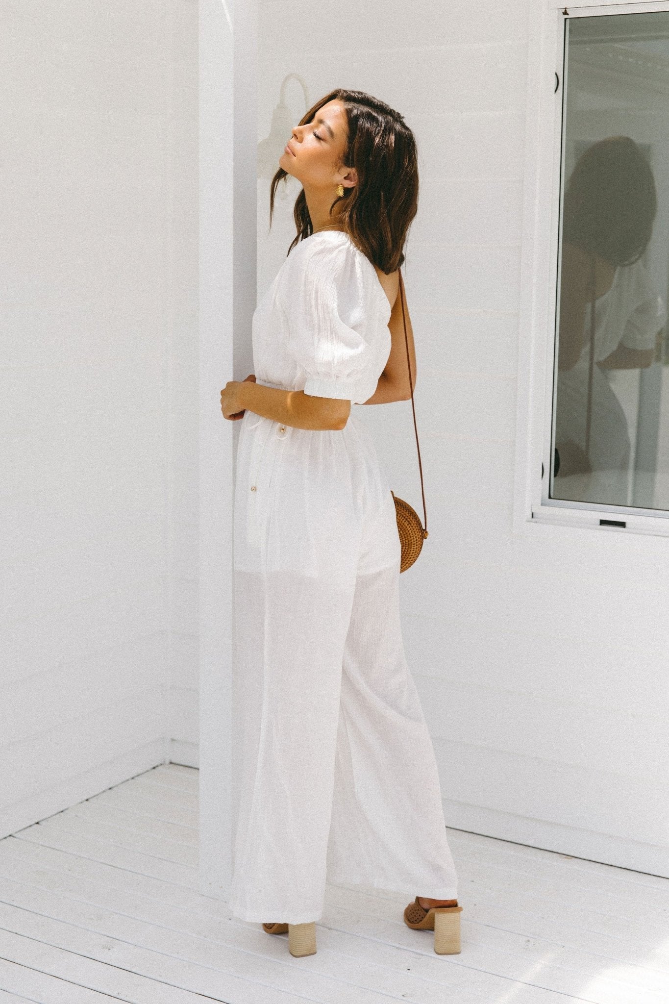 Santino Jumpsuit - White - Jumpsuit | Style Struck