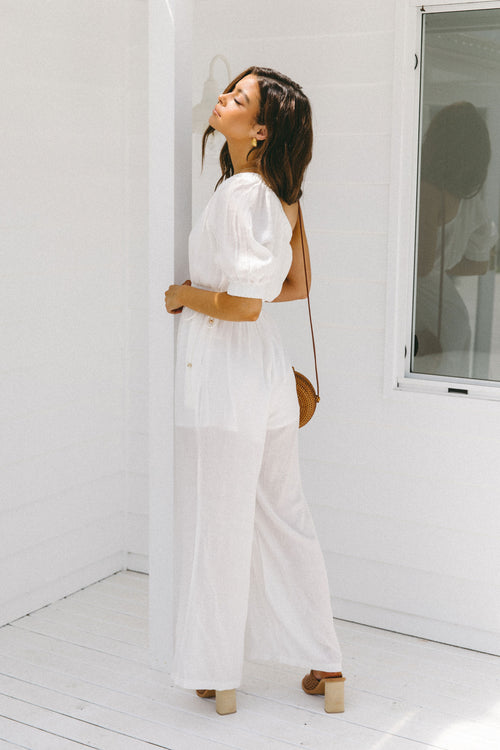 Santino Jumpsuit - White