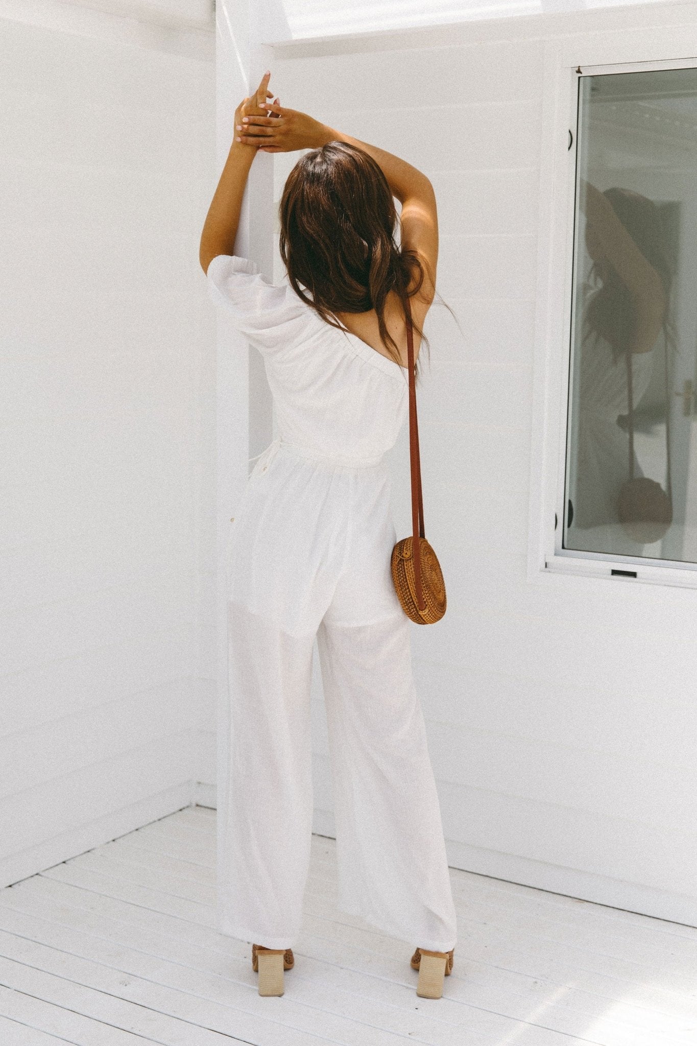 Santino Jumpsuit - White - Jumpsuit | Style Struck