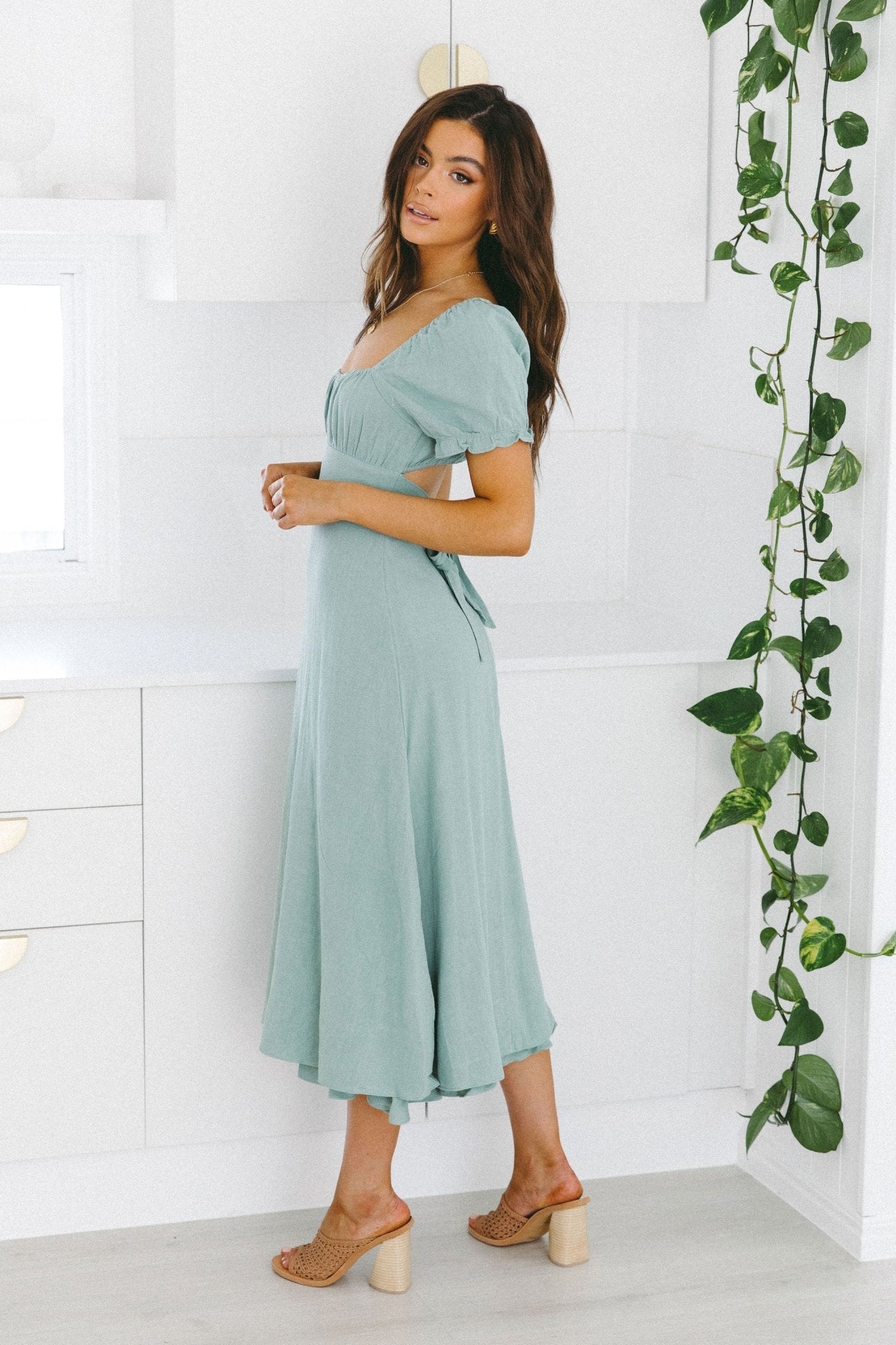Taya Dress - Sage - Dresses | Style Struck