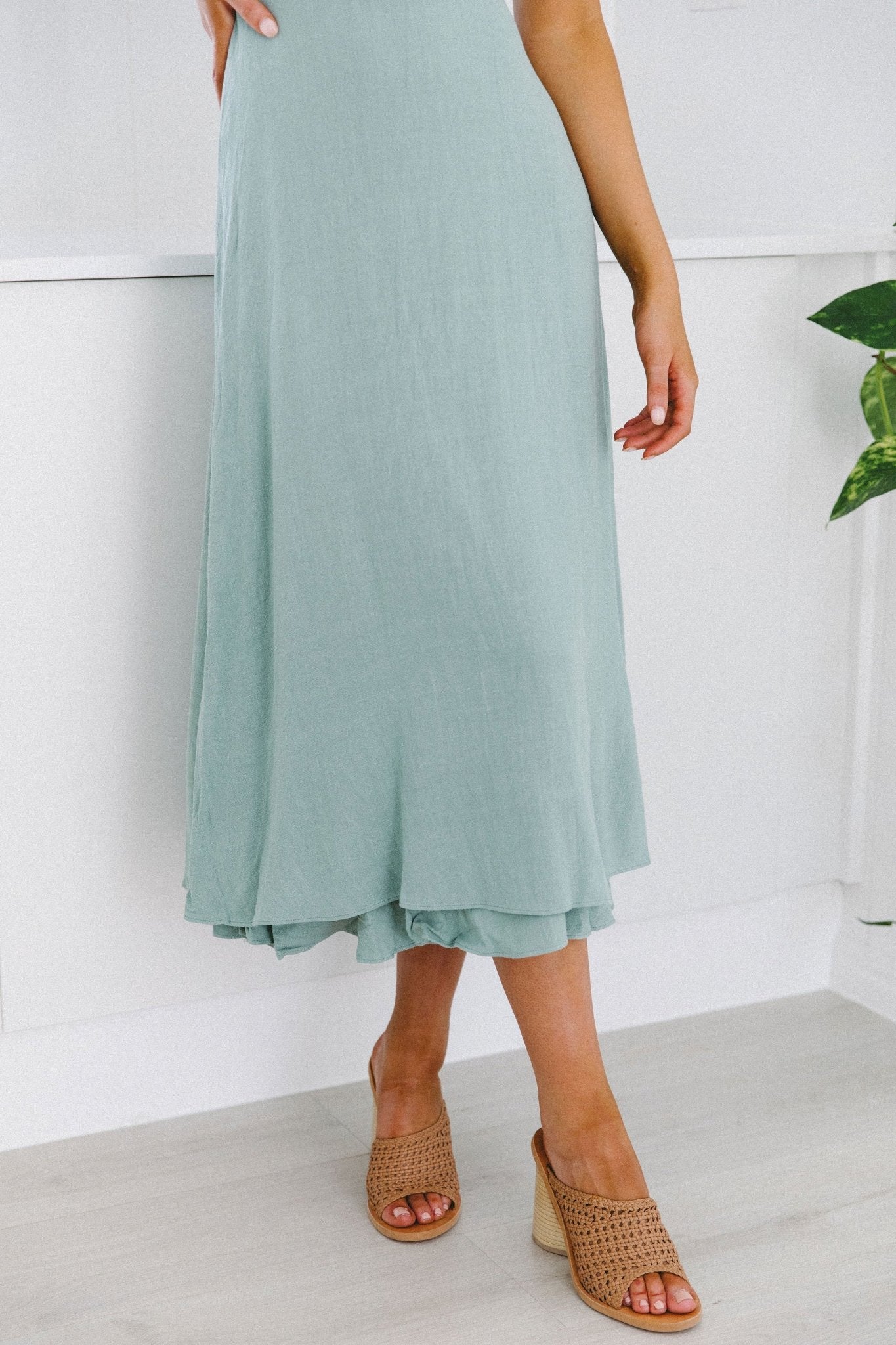 Taya Dress - Sage - Dresses | Style Struck